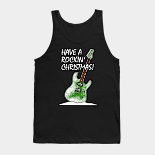 Have A Rockin' Christmas Electric Guitar Tank Top